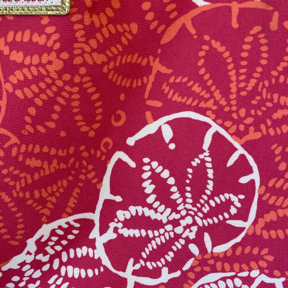Lilly Pulitzer Pink, White & Coral Floral Print Tote - Picture 3 of 7